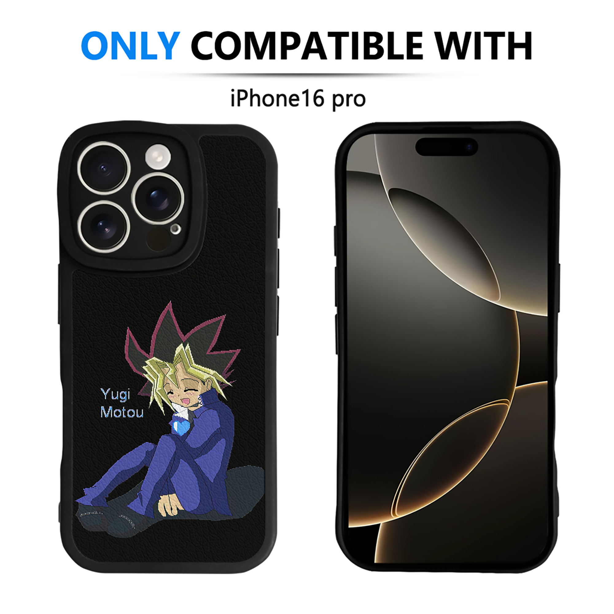 遊☆戯☆王 Yu-Gi-Oh! 【iPhone 16シリーズ対応】シリコンスマホケース（レザー調） 材質：シリコン